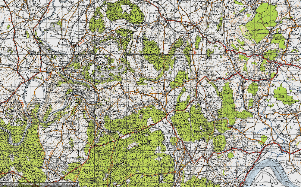 Old Map of Ruardean Hill, 1947 in 1947