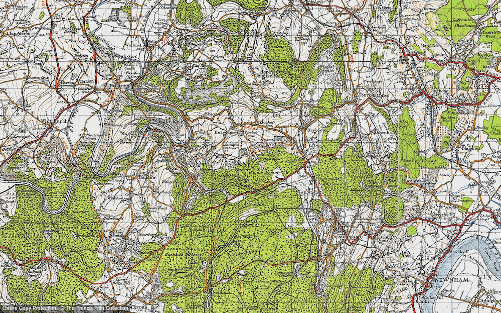 Old Map of Ruardean Woodside, 1947 in 1947