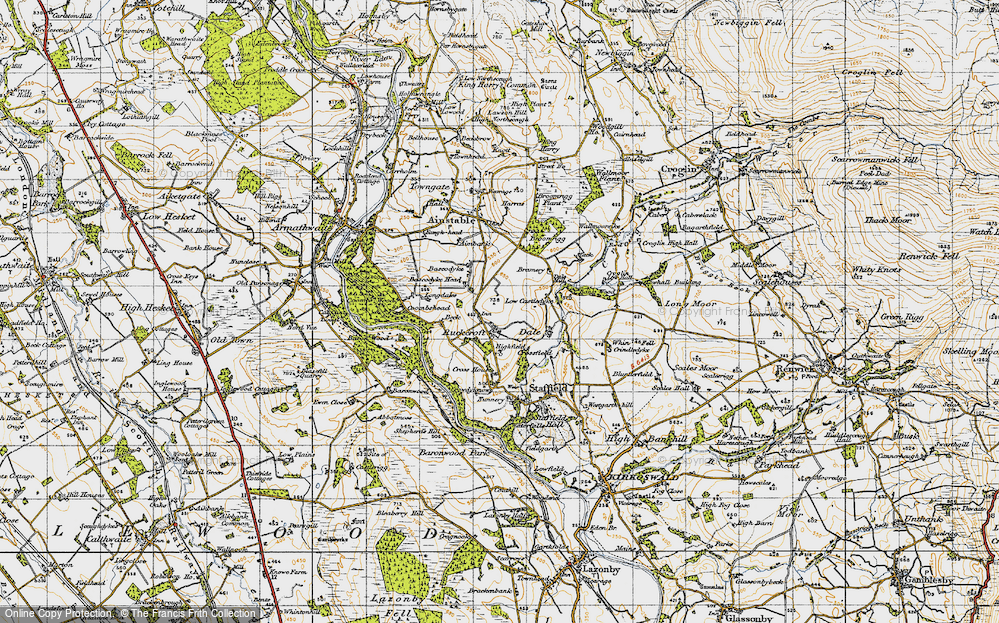 Old Map of Ruckcroft, 1947 in 1947