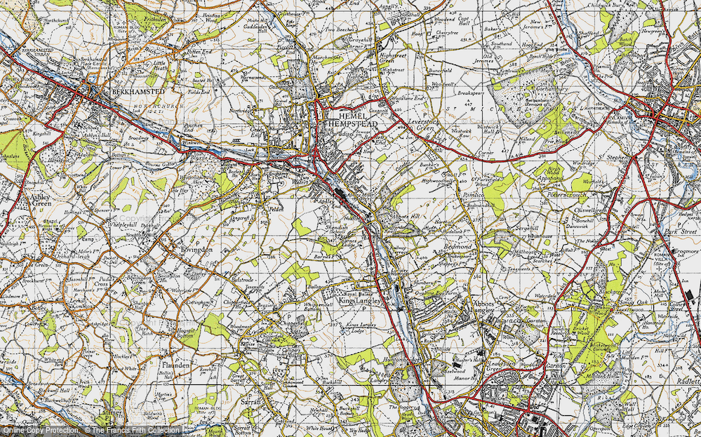 Old Map of Rucklers Lane, 1946 in 1946