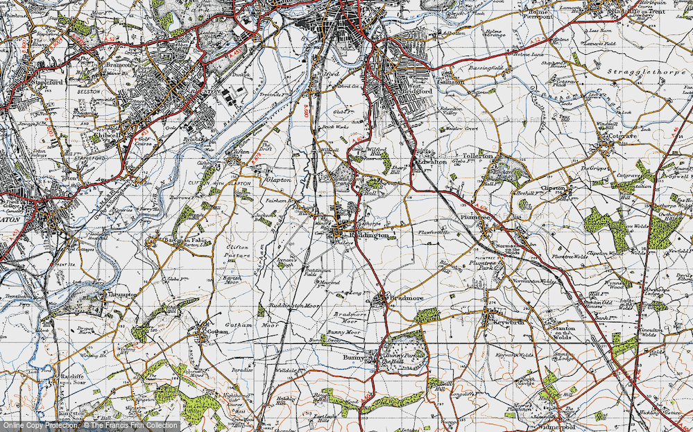 Old Map of Ruddington, 1946 in 1946