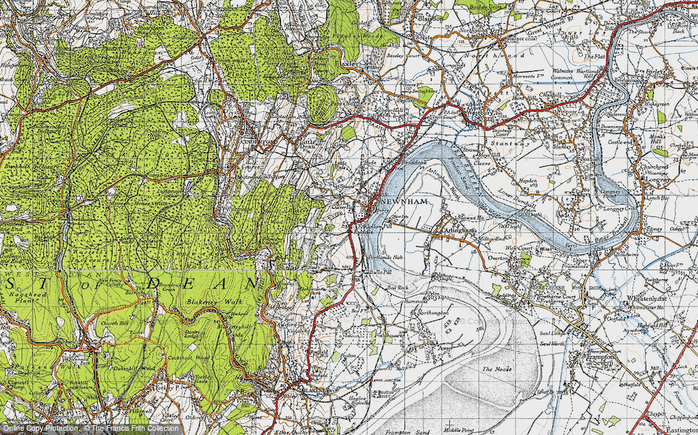 Old Map of Ruddle, 1946 in 1946
