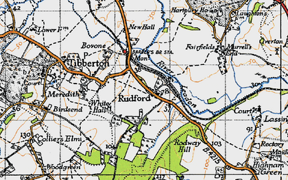 Old map of Rudford in 1947