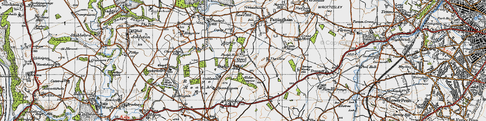 Old map of Rudge in 1946