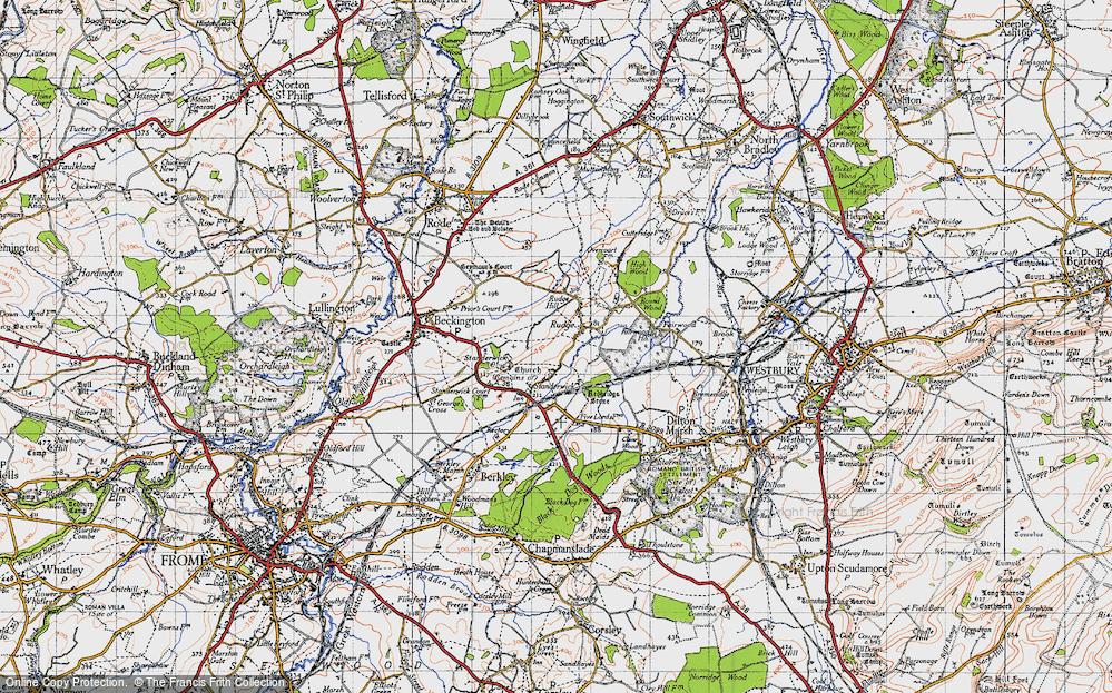 Old Map of Rudge, 1946 in 1946
