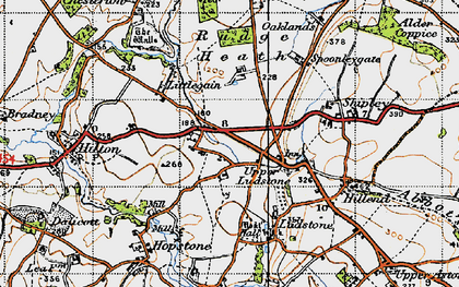 Old map of Rudge Heath in 1946