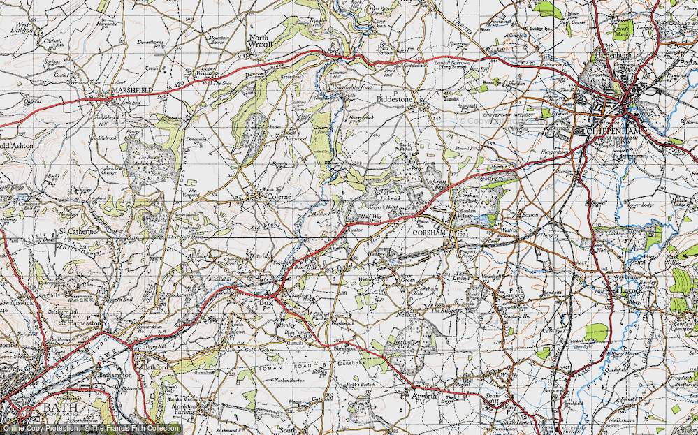 Old Map of Rudloe, 1946 in 1946