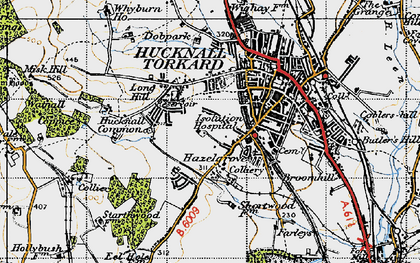 Old map of Ruffs in 1946