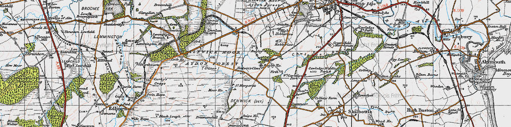 Old map of Rugley in 1947