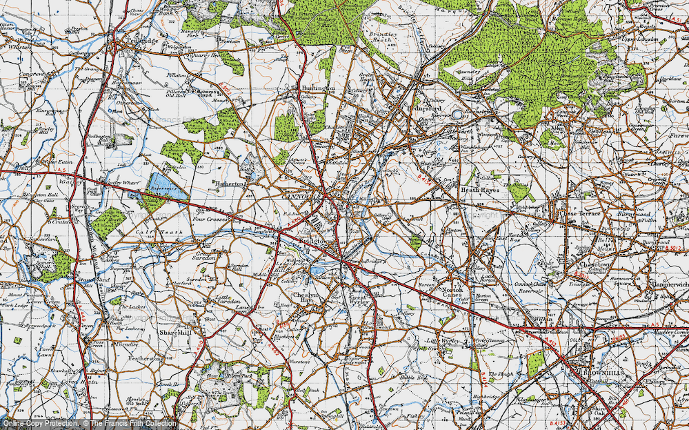 Old Map of Rumer Hill, 1946 in 1946