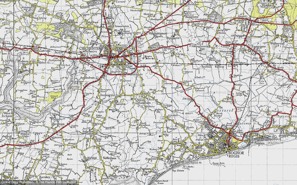 Old Map of Runcton, 1945 in 1945
