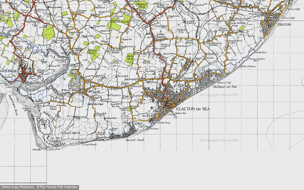 Old Map of Rush Green, 1946 in 1946