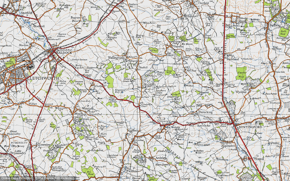 Old Map of Rushden, 1946 in 1946