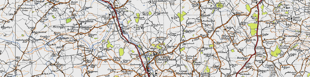 Old map of Colne Valley Railway in 1946