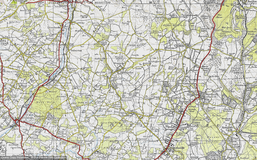 Old Map of Rushmere, 1945 in 1945