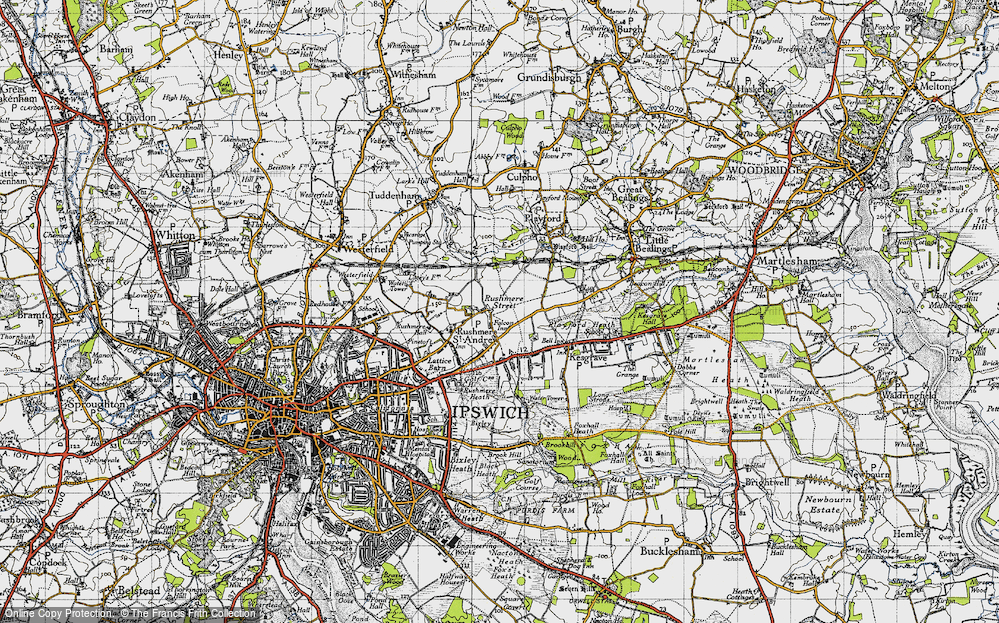 Old Map of Rushmere Street, 1946 in 1946