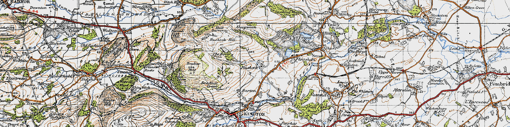 Old map of Bower, The in 1947