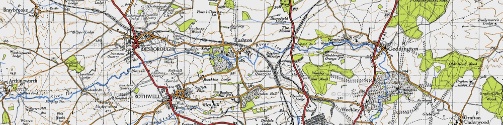 Old map of Barford Br in 1946