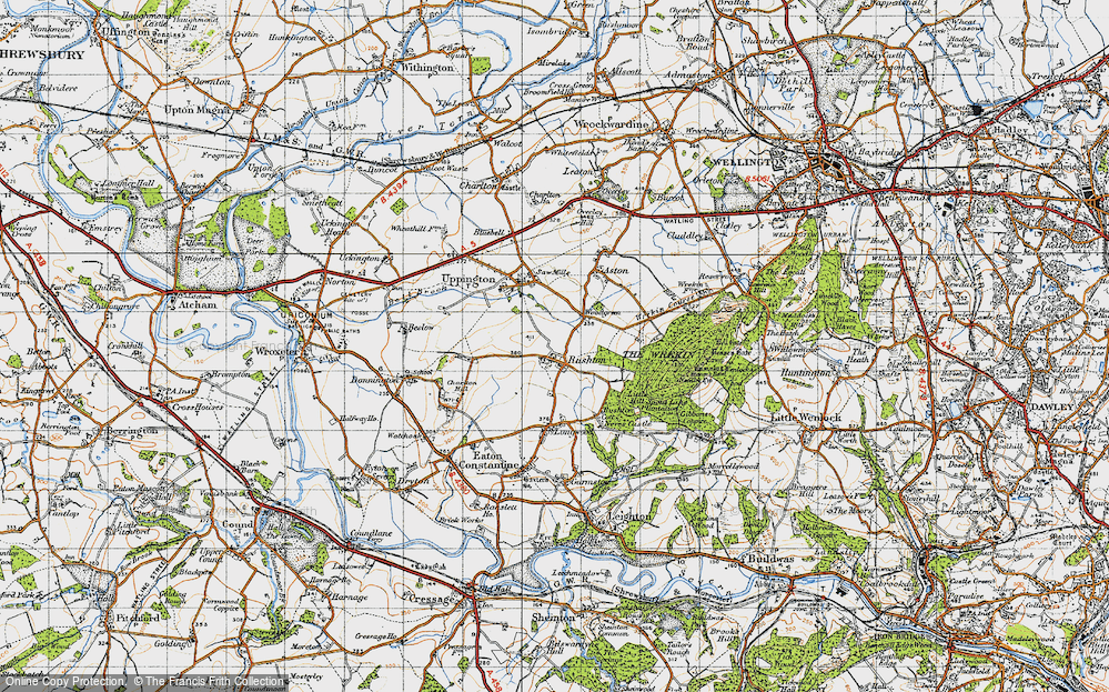 Old Map of Rushton, 1947 in 1947