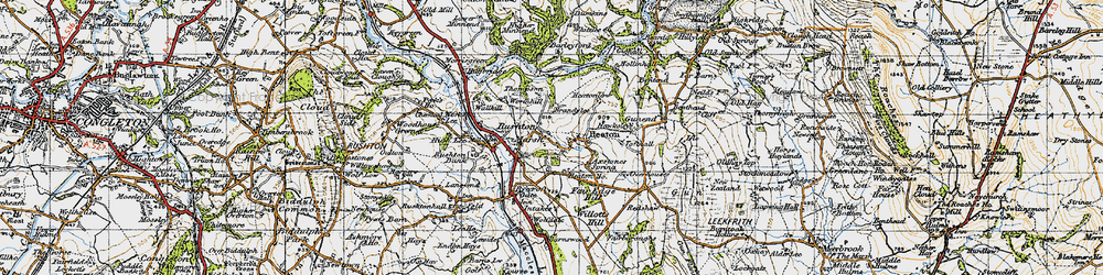 Old map of Brandy-Lee in 1947