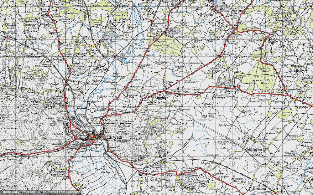 Old Map of Rushy Green, 1940 in 1940