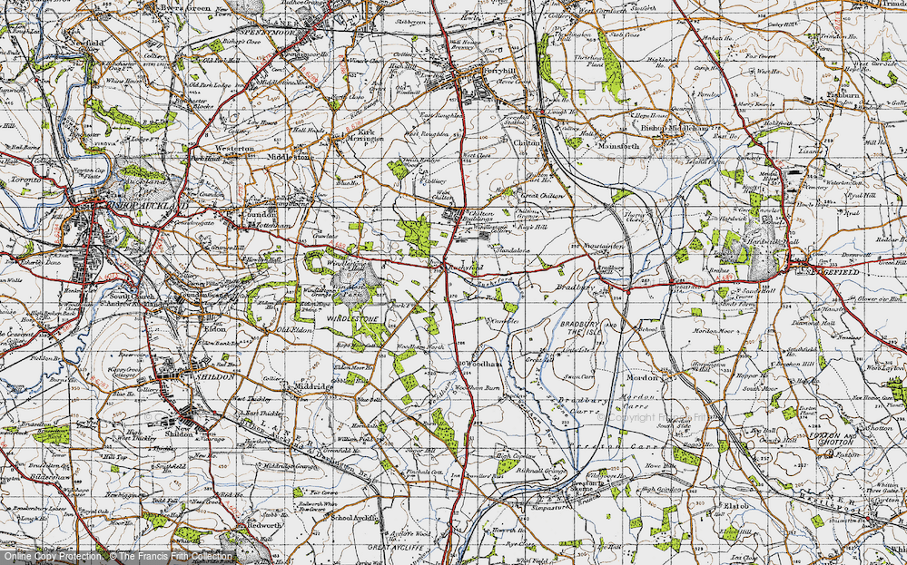 Old Map of Rushyford, 1947 in 1947