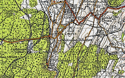 Old map of Ruspidge in 1946