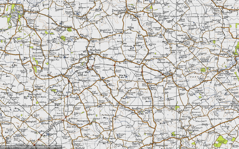 Old Map of Russel's Green, 1946 in 1946