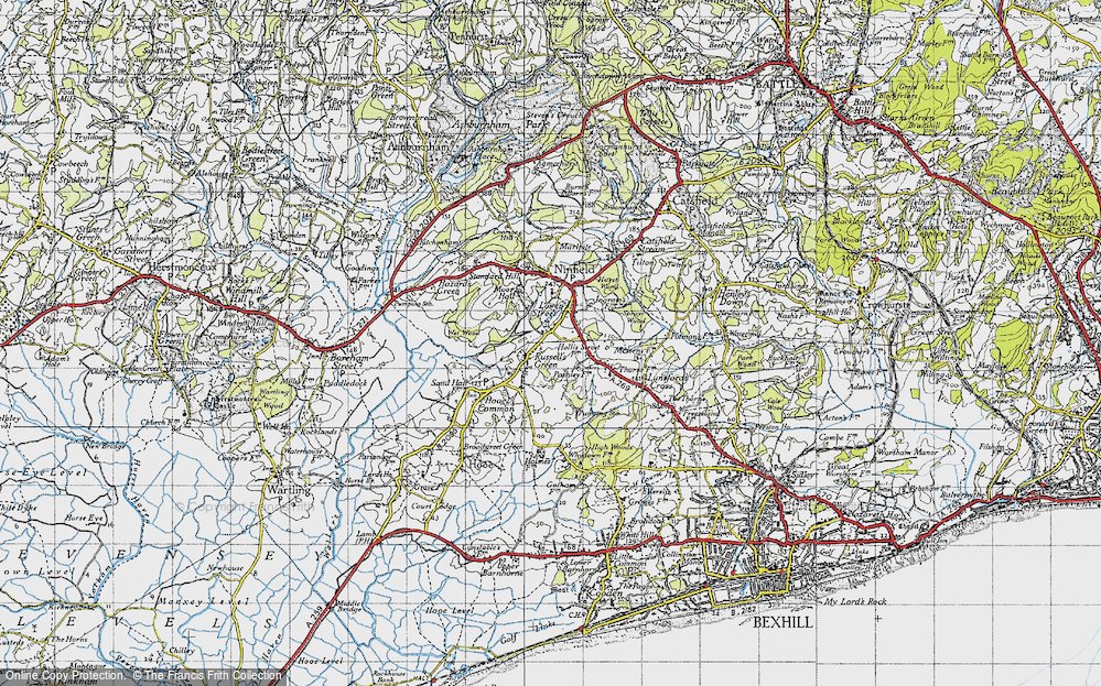 Old Map of Russell's Green, 1940 in 1940