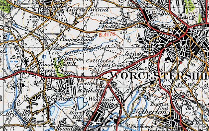 Old map of Russell's Hall in 1946