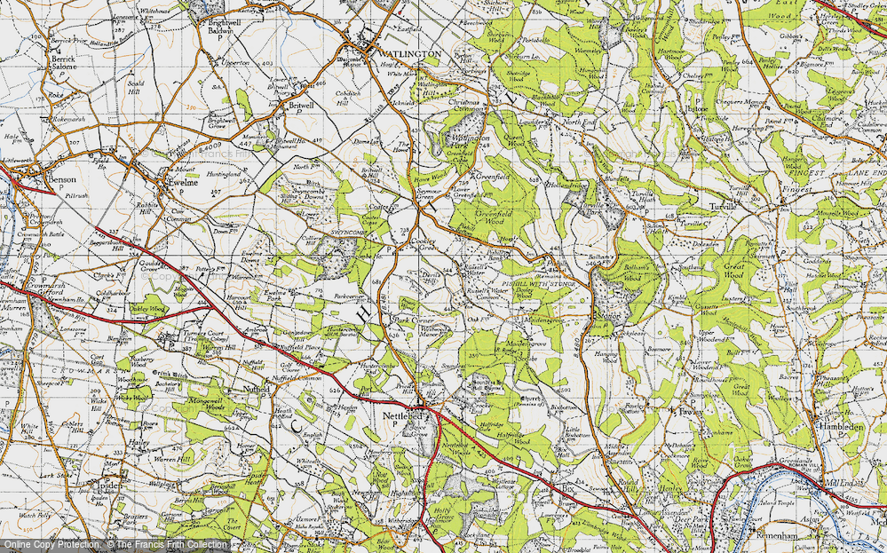 Old Map of Russell's Water, 1947 in 1947