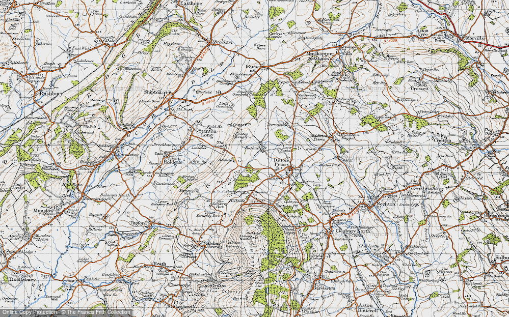 Old Map of Ruthall, 1947 in 1947