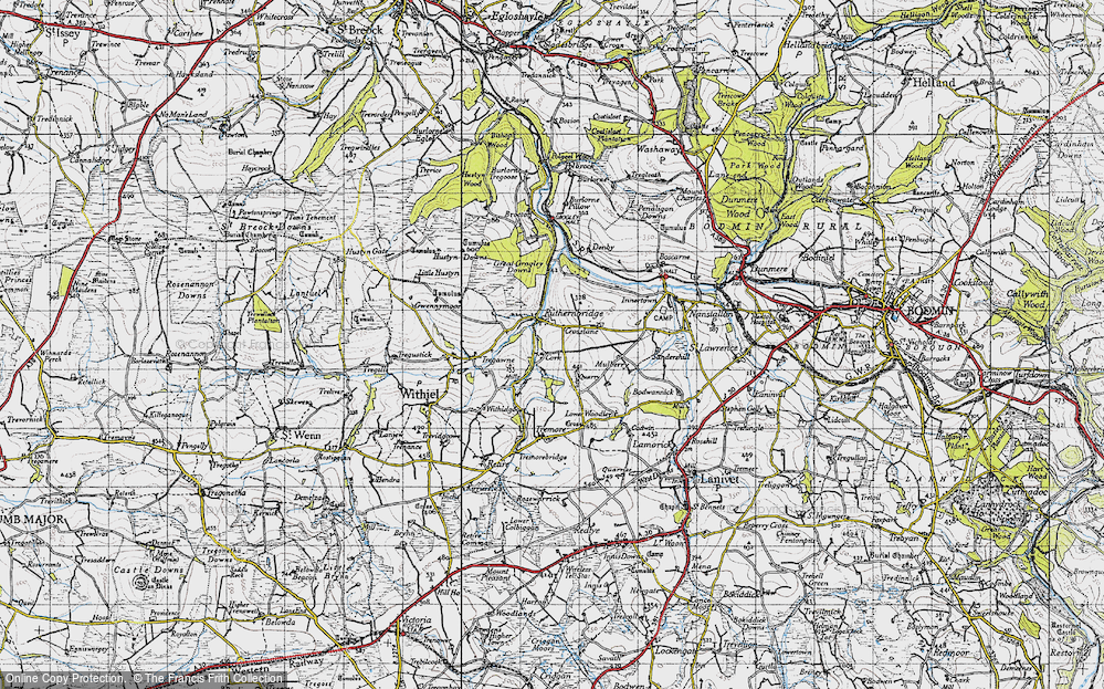 Old Map of Ruthernbridge, 1946 in 1946