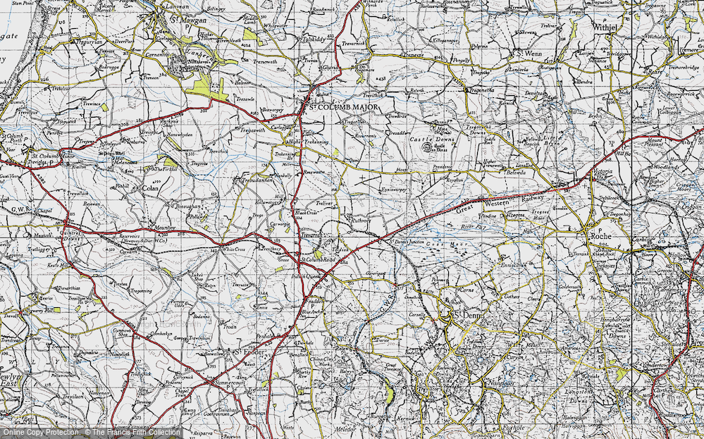 Old Map of Ruthvoes, 1946 in 1946