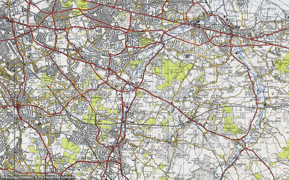 Old Map of Ruxley, 1946 in 1946