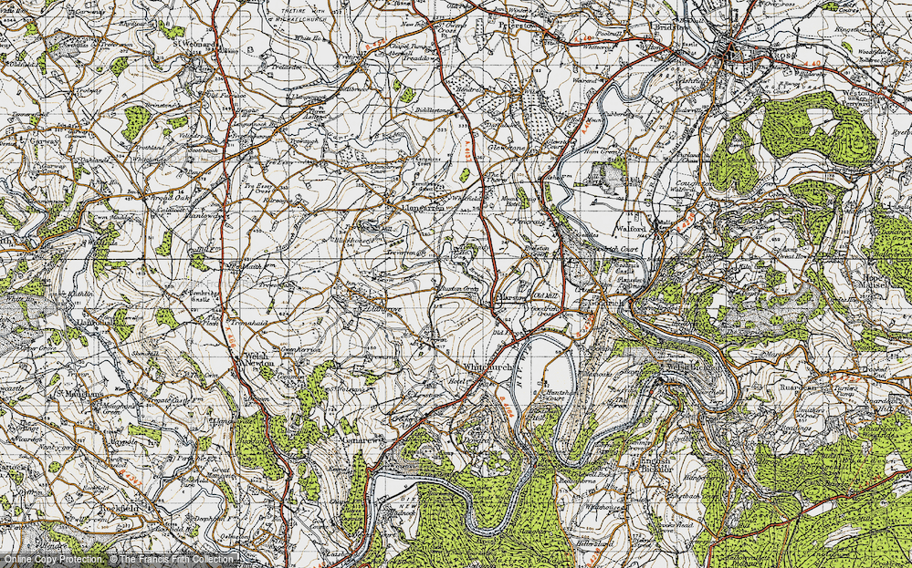 Old Map of Ruxton Green, 1947 in 1947