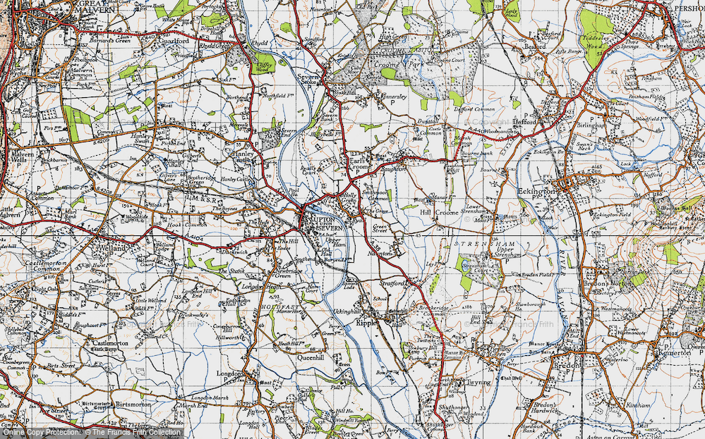 Old Map of Ryall, 1947 in 1947