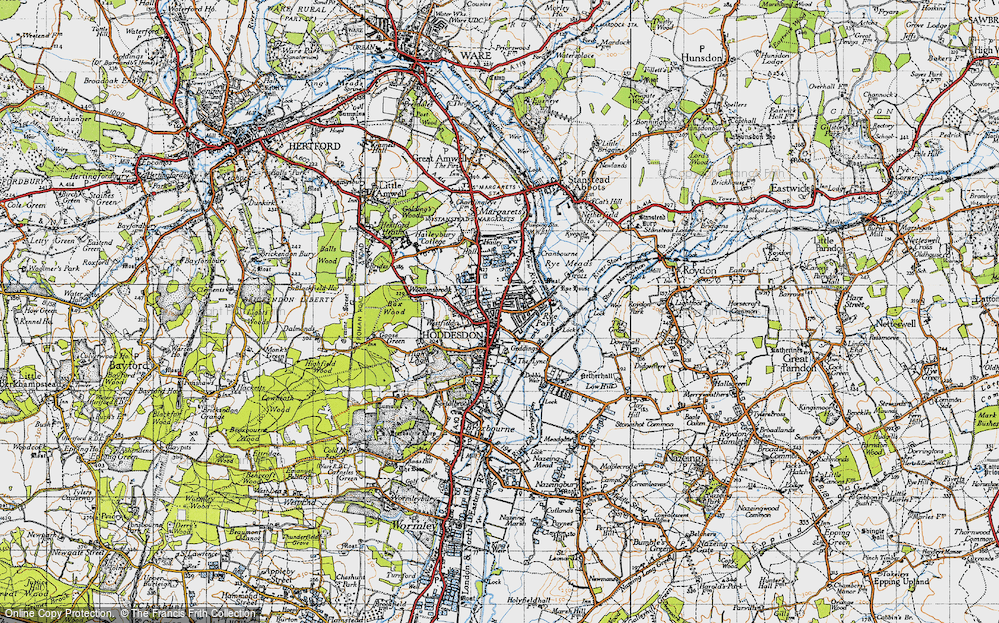 Old Map of Rye Park, 1946 in 1946