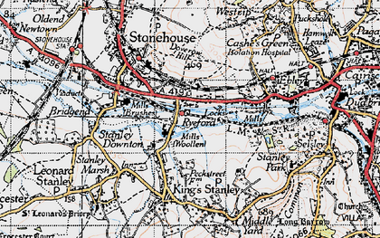 Old map of Ryeford in 1946