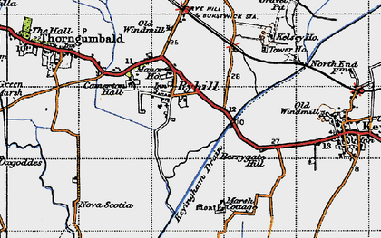 Old map of Ryehill in 1947