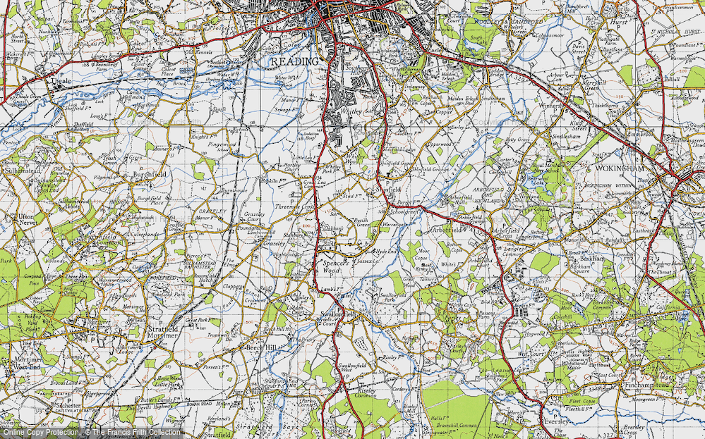 Old Map of Ryeish Green, 1940 in 1940