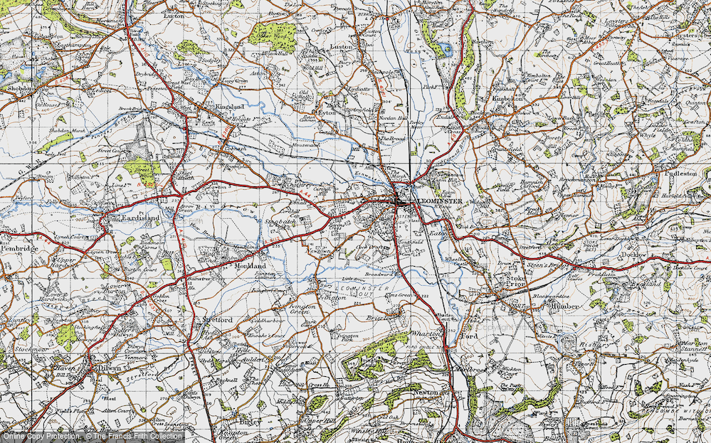 Old Map of Ryelands, 1947 in 1947