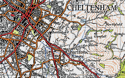 Old map of Ryeworth in 1946