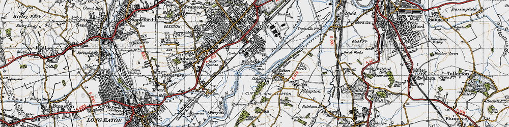 Old map of Rylands in 1946
