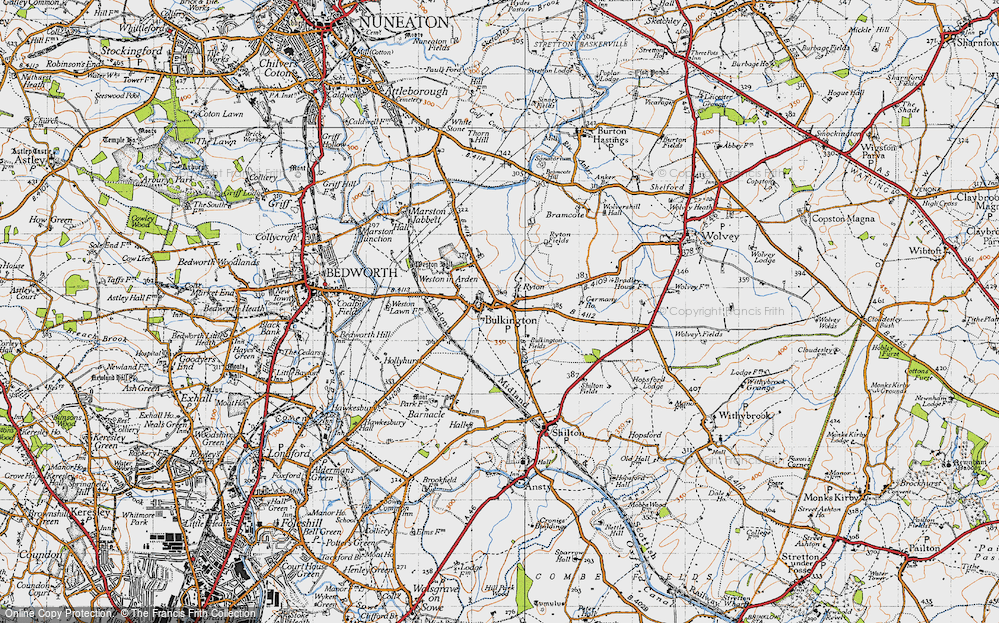 Old Map of Ryton, 1946 in 1946