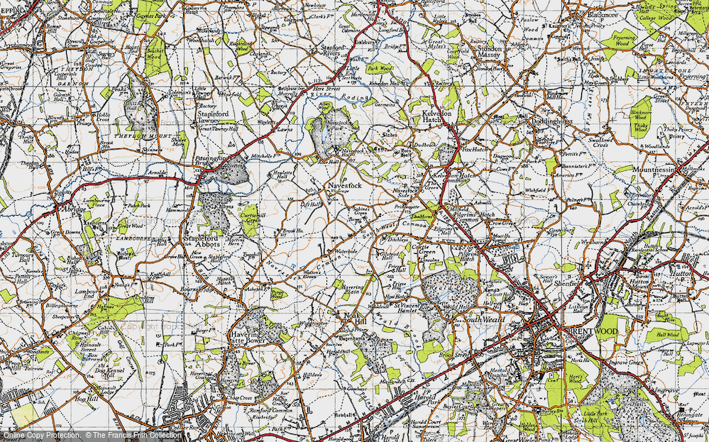 Old Map of Sabine's Green, 1946 in 1946