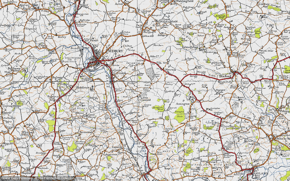 Old Map of Sackers Green, 1946 in 1946