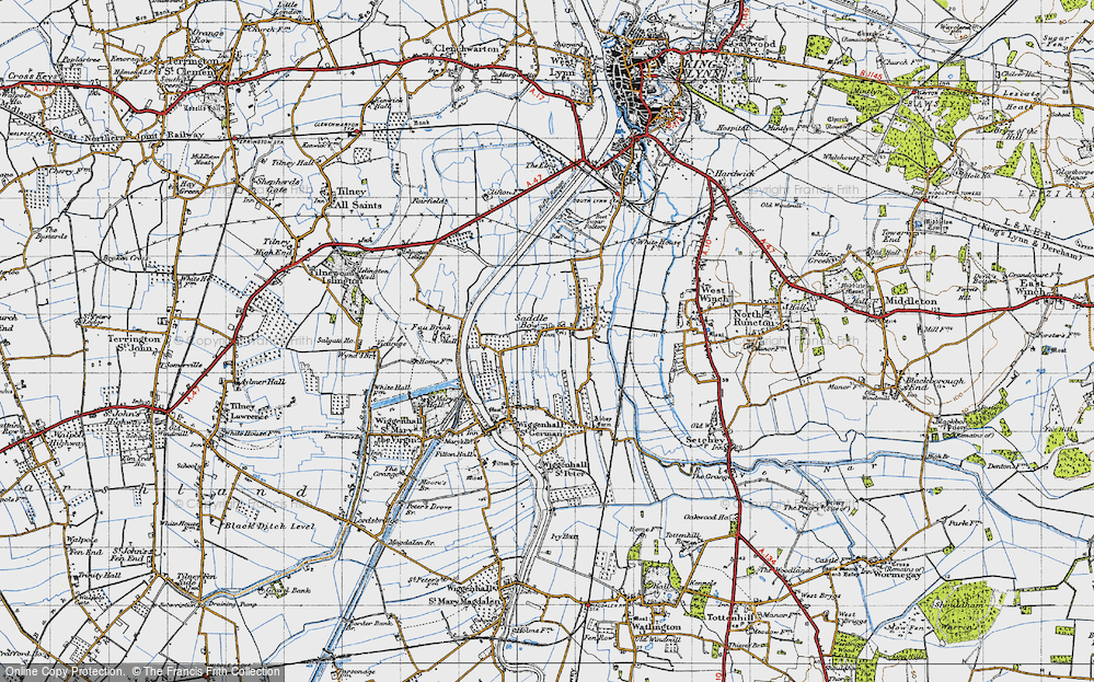 Old Map of Saddle Bow, 1946 in 1946