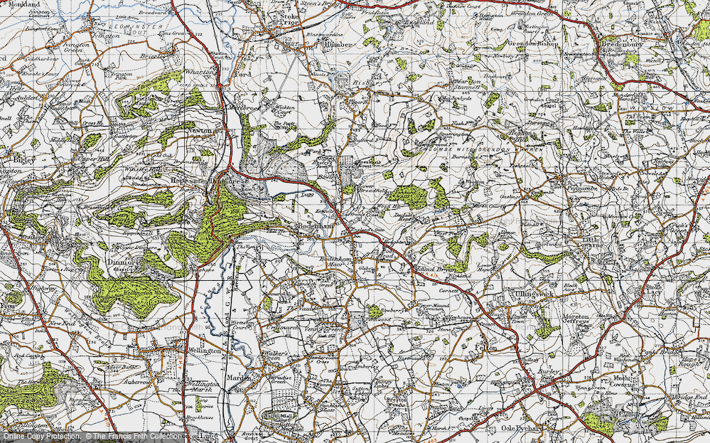 Old Map of Saffron's Cross, 1947 in 1947
