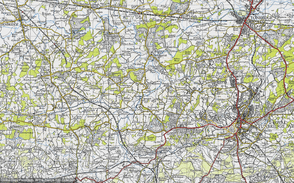 Old Map of Saint's Hill, 1946 in 1946